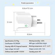 "Smart Stecker Graffiti Matter, 16A/20A EU Norm, Hochwertiges Plastikmaterial"
