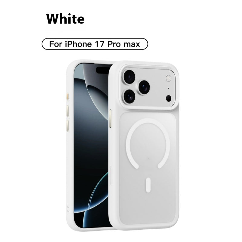 "Robuste Magnetische Handyhülle in Matt-Optik, Stoßfest und Fingerabdruckresistent für iPhone - Erhältlich in Vielfältigen Farben"