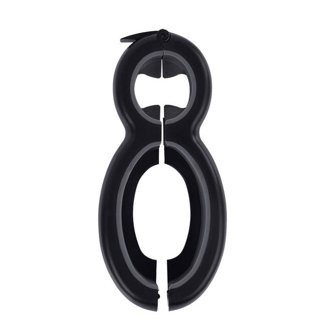 "Multifunktionaler 6-in-1 Dosenöffner - Einfache Handhabung, Ergonomisches Design, Ideal für Küche und Reisen"