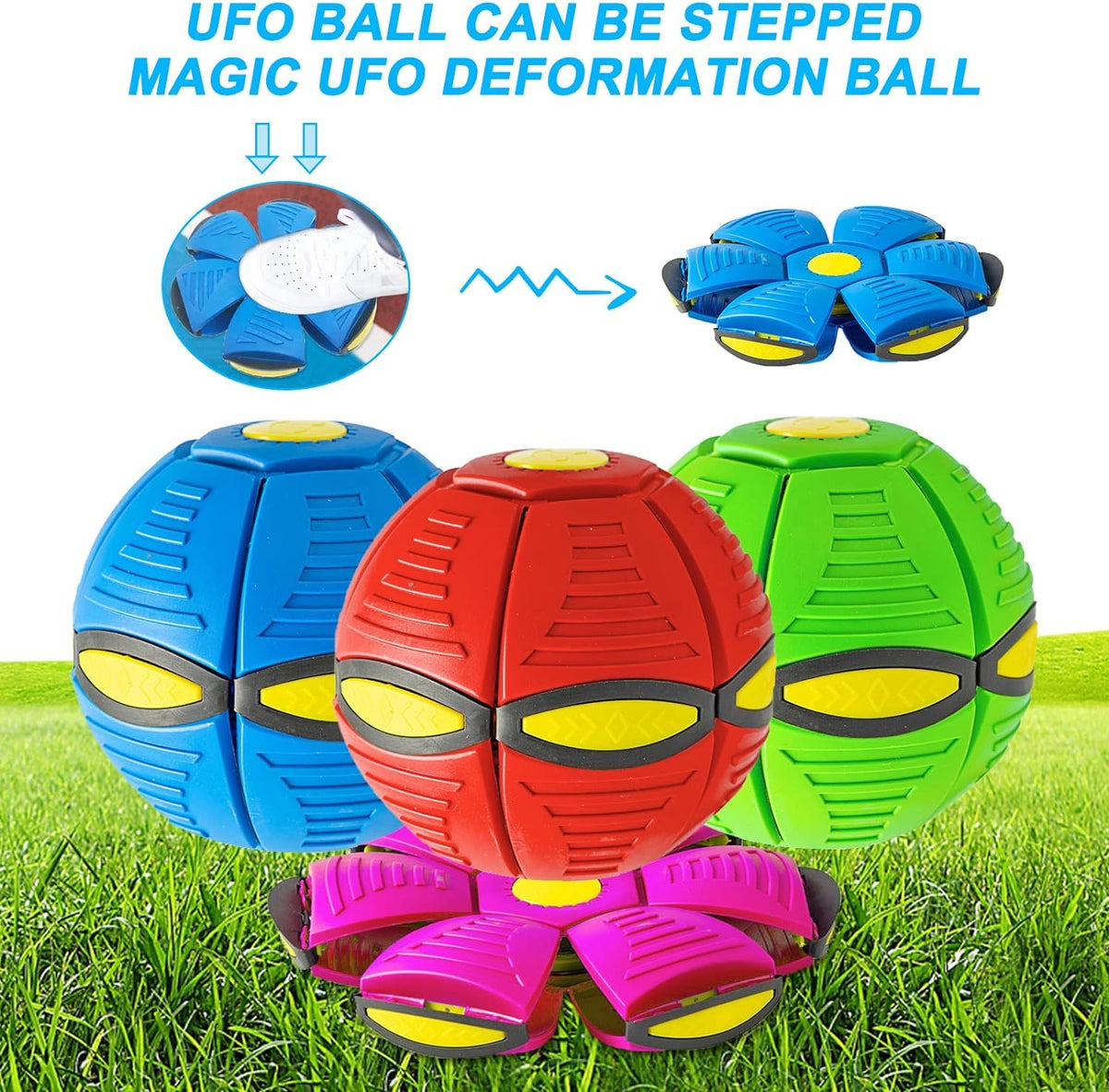 "Interaktives UFO-Haustierspielzeug: Robuster Flugball für Hunde, Leuchtender Magic Ball, Outdoor-Spaß & Training, Ideal für Kinder und Hunde, Perfektes Geschenk"