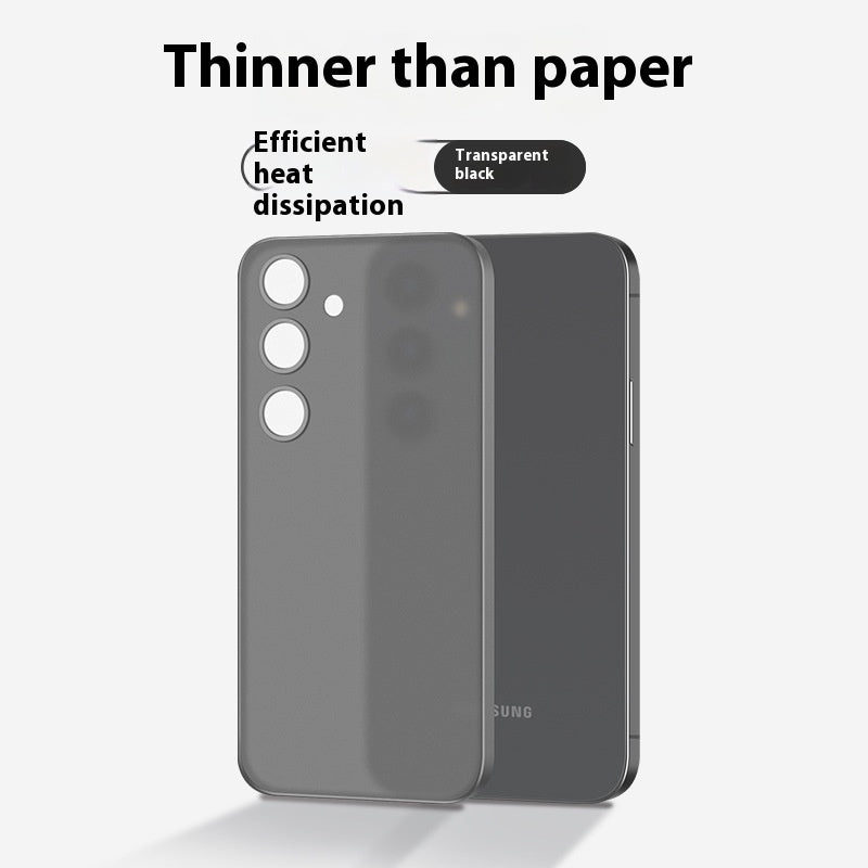 "Ultradünne Wärmeableitung Handyhülle, Transparent Weiß, Rundum-Schutz, Stoßfest, Anti-Fall für Samsung"