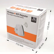 "Leistungsstarker WLAN-Repeater - 300Mbps, 2,4GHz, WPA2-Sicherheit, einfache Einrichtung, Ethernet-Anschluss"