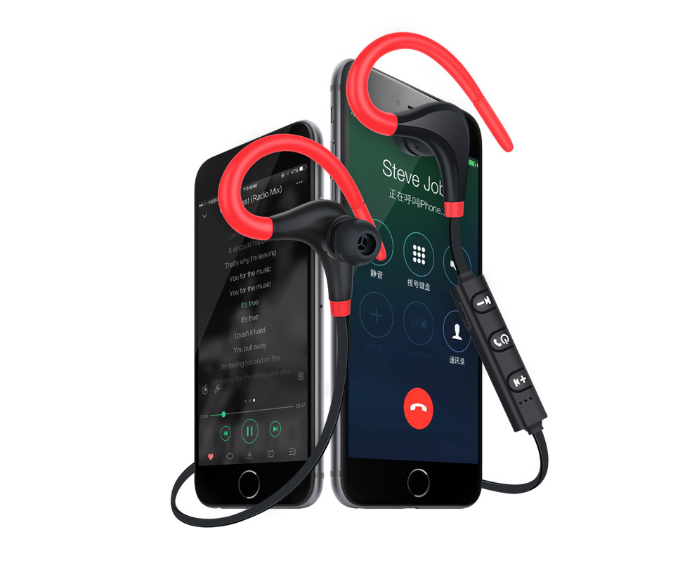 "BT-01 Big Horn Sportliches Bluetooth Headset - Kabellose Ohrhörer, Bluetooth 4.1, Leichtgewicht, HD-Anrufe, Lärmreduktion, 10m Reichweite, Farbauswahl"