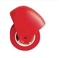 "Praktischer Teig-Rad-Schneider für Torten und Pizza, Rostfreies Kunststoff-Rollrad, Leicht zu Reinigen, Rot-Weiß, 10x8cm"