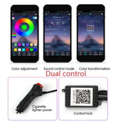 "RGB Auto Innenbeleuchtung - Flexible, App-gesteuerte Stimmungslichter mit Musikrhythmus - Einfach zu installieren"