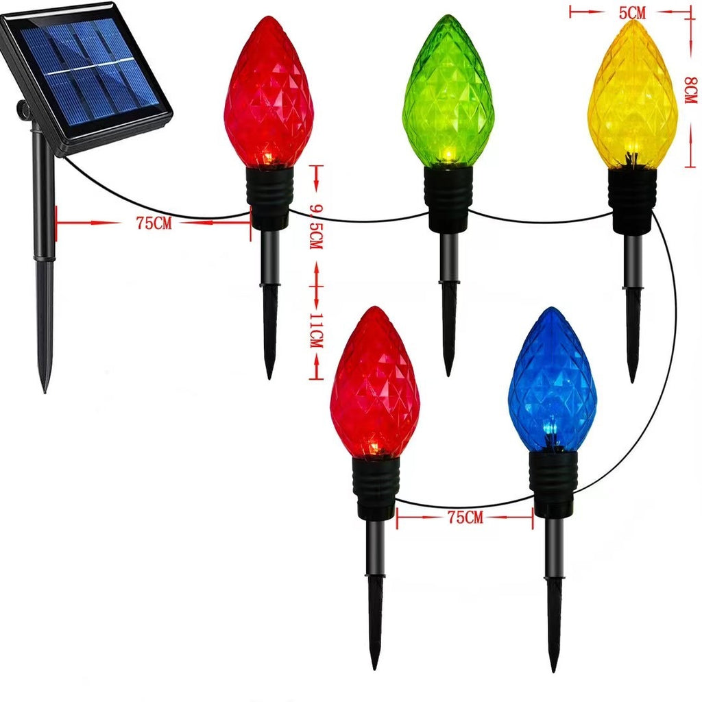 Christmas Pentagram Snowflake Ground Lantern