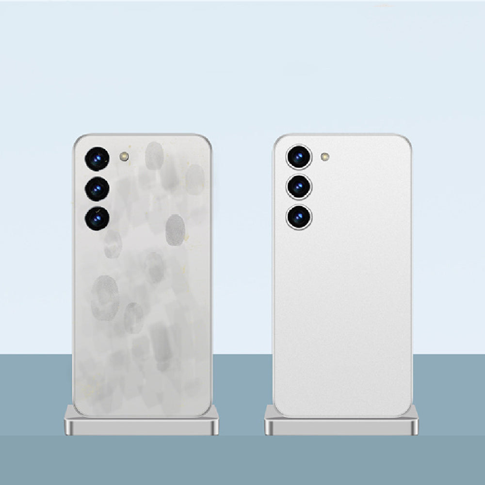 "Ultradünne Wärmeableitung Handyhülle, Transparent Weiß, Rundum-Schutz, Stoßfest, Anti-Fall für Samsung"