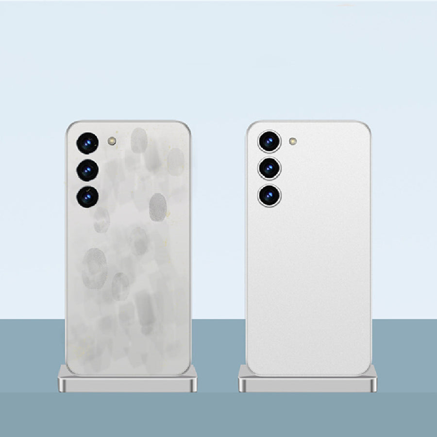 "Ultradünne Wärmeableitung Handyhülle, Transparent Weiß, Rundum-Schutz, Stoßfest, Anti-Fall für Samsung"