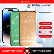 "Vollflächige Weiche Schutzfolie für iPhone Modelle mit Diamant-Keramik-Beschichtung - HD, Matt, Staubdicht, Selbstheilend"
