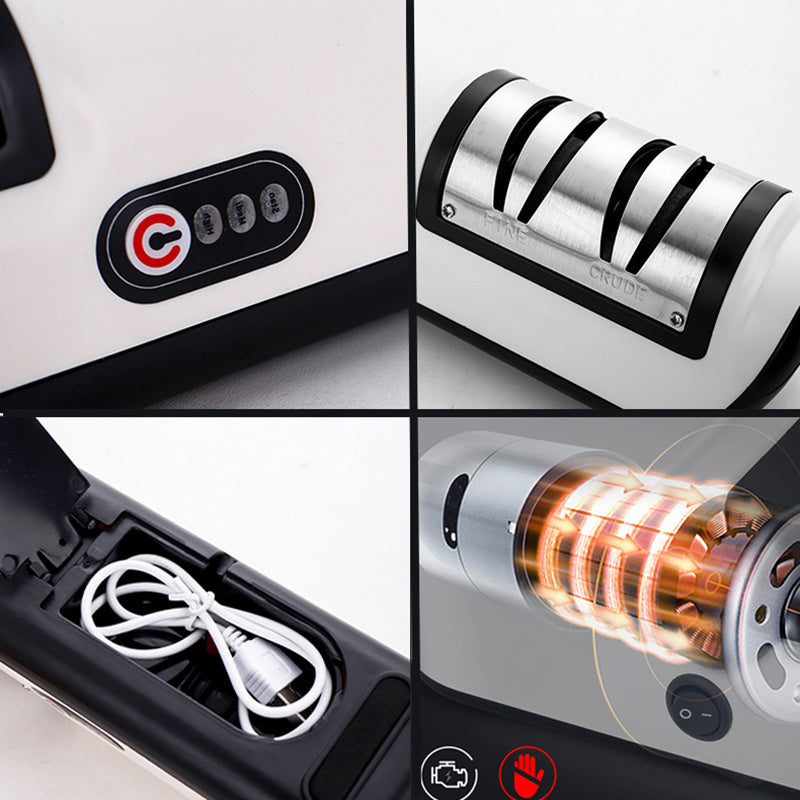USB Wiederaufladbarer Elektrischer Messerschärfer – Automatisch & Einstellbar