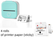 "Tragbarer Mini-Thermodrucker: Bluetooth-kompatibler Foto- und Etikettendrucker für Zuhause und Schule - Tintenfrei & App-gesteuert"