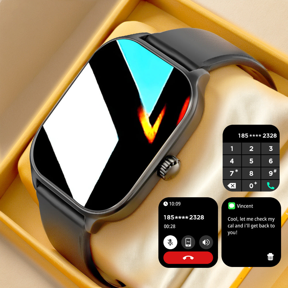 "Multifunktions-X46 Smartwatch mit drahtloser Anruffunktion - Wasserdicht, Herzfrequenz- und Schlafüberwachung, Bluetooth, Selfie-Steuerung"