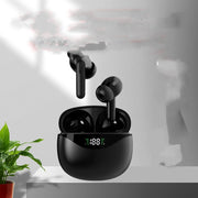 "Touch Bluetooth 5.0 Headset mit Digitalanzeige - Kabellos, Stereo, Musikunterstützung und Anruffunktion in Schwarz, Weiß, Rosa"