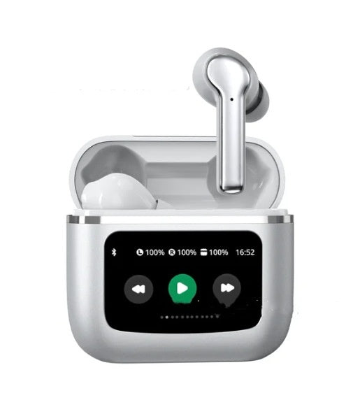 "Hochwertiges Bluetooth Headset mit Touch-Farbdisplay und Rauschunterdrückung, Lange Akkulaufzeit, Reichweite 15 Meter"