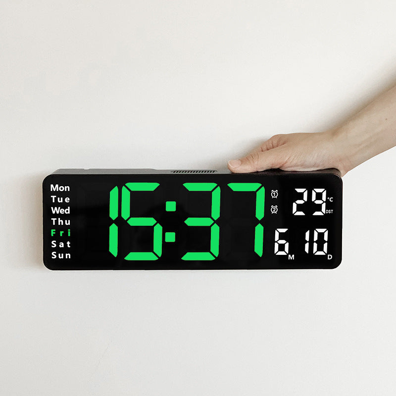 "Großformatige 16-Zoll LED-Digitaluhr mit Batteriebackup - Deutliche, kontrastreiche Anzeige für einfache Ablesung"