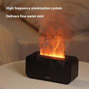 "USB Aromatherapie Diffusor mit Zeitschaltuhr, Flammen-Simulation und Beruhigendem Nebel - Ideal für Haushalt und Büro"