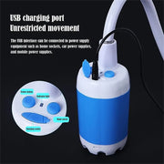 "Tragbare Elektrische Campingdusche - Wasserdicht & Wiederaufladbar mit 5000mAh Akku - Ideal für Wandern, Reisen und Outdoor-Aktivitäten"
