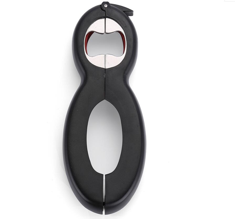 "Multifunktionaler 6-in-1 Dosenöffner - Einfache Handhabung, Ergonomisches Design, Ideal für Küche und Reisen"