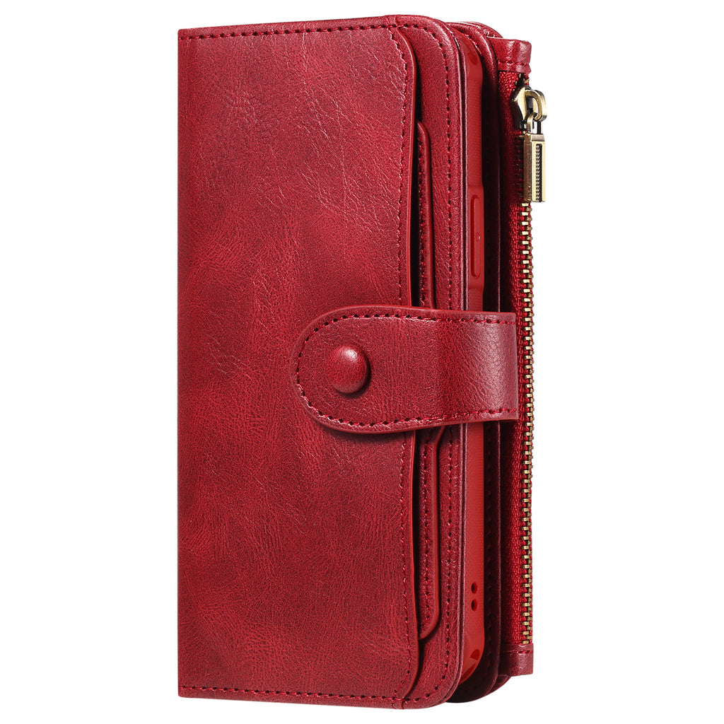 "Multifunktionale Retro Leder Handyhülle mit Kartenfach, Magnet & Anti-Fall Schutz, Kompatibel mit 16+ Modellen"