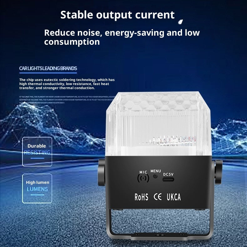 New Colorful LED Stage Lights Small Night Lamp KTV Family