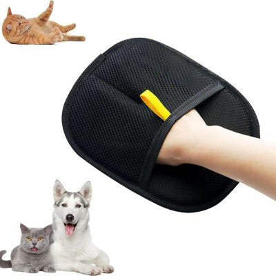 "Elektrostatische Haarentfernungs-Handschuhe für Haustiere, Zwei-Wege-Borsten-Entferner, Haarbürste, Katzenhaarhandschuhe und -Kamm"