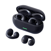 "Premium TWS Bluetooth 5.3 Headset - Komfortables Tragen, Nicht im Ohr, Sportliches Knochenleitung, Wasserdicht & Unterstützt Musik - Schwarz/Weiß"