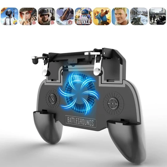 "3-in-1 Handy-Spiel Gamepad mit leisem Lüfter und integrierter Powerbank"