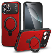 "Großbild-Magnetisches Handyhülle mit Hautähnlicher Oberfläche, Ständer und Stoßfestem Design - Kompatibel mit iPhone"