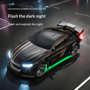 "BMW & Porsche 4WD RC Drift Auto Spielzeug mit Beleuchtung und 2.4G Fernbedienung - in Blau und Schwarz"