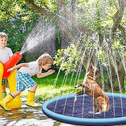 "Hundesprinkler Outdoor Spielzeug - Rutschfeste Schwimmmatte und Splash Pad für Hunde"