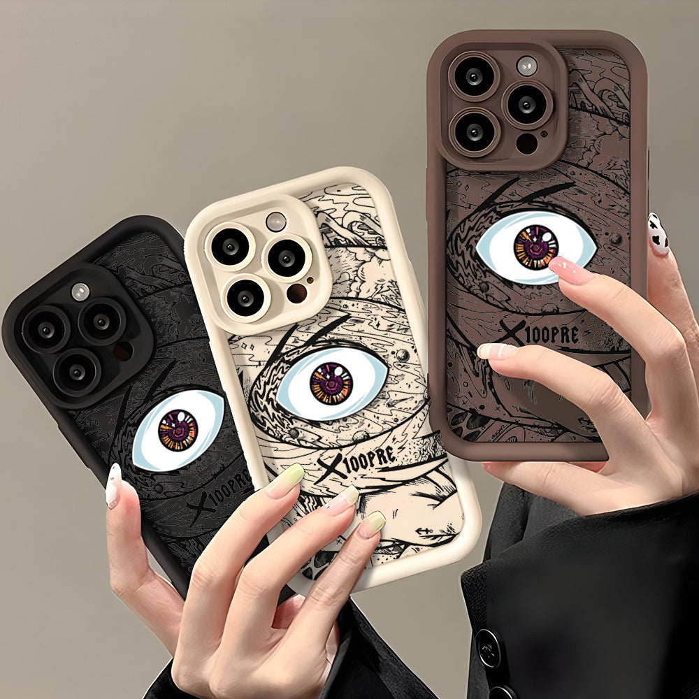 "Silikon Handyhülle in Vielfältigen Farben - DS Eye of God Design - Stoßfest, Anti-Fall & Anti-Fingerabdruck für Alle iPhone Modelle"