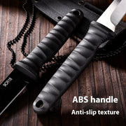 "Premium Outdoor-Multifunktionsmesser aus 9CR13 Stahl - Robustes Camping-Überlebensmesser mit ABS-Griff & Schutzscheide"