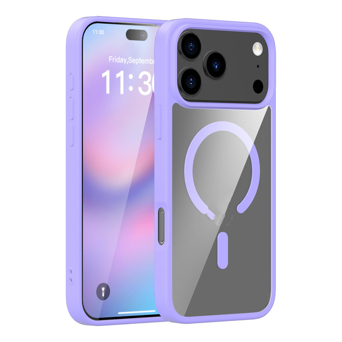 "Attraktive, Stossfeste Silikon Handyhülle, Transluzent & Magnetisch - Kompatibel mit iPhone 17 Modelle"