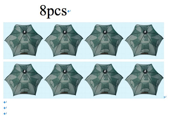 "Robustes Automatisches Fischernetz - Faltbare Nylon Krabbenfalle mit 4-20 Löchern - Ideal für Smelt, Aal, Krabben & Mehr"