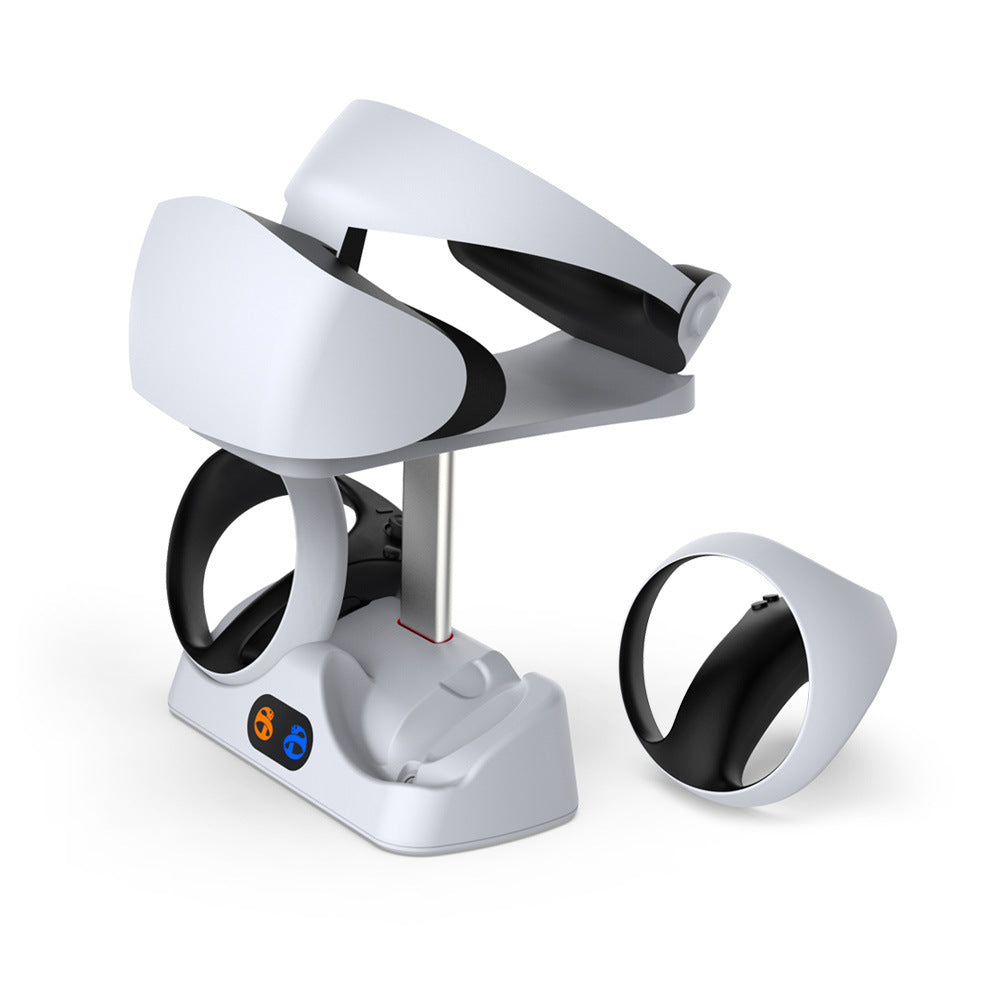 "PS5 VR2 Ladestation mit Display Licht & Controller-Halterung - Schnelles Aufladen und platzsparendes Design"