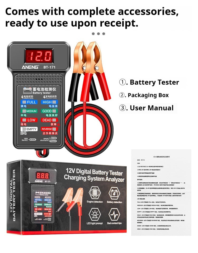 "Hochsensibler Smart Tragbarer Batterietester für Fahrzeuge - BT171, BT172"
