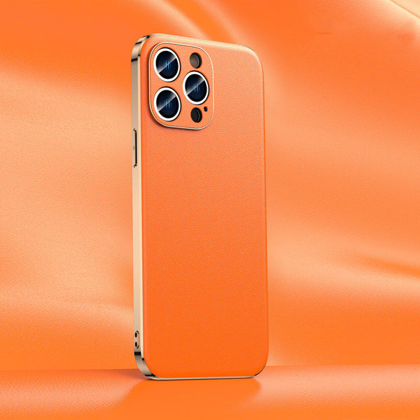 "Premium Echtleder Schutzhülle für iPhone - Elegant & Vielfarbig, Kompatibel mit iPhone 11 bis 15 Pro Max"