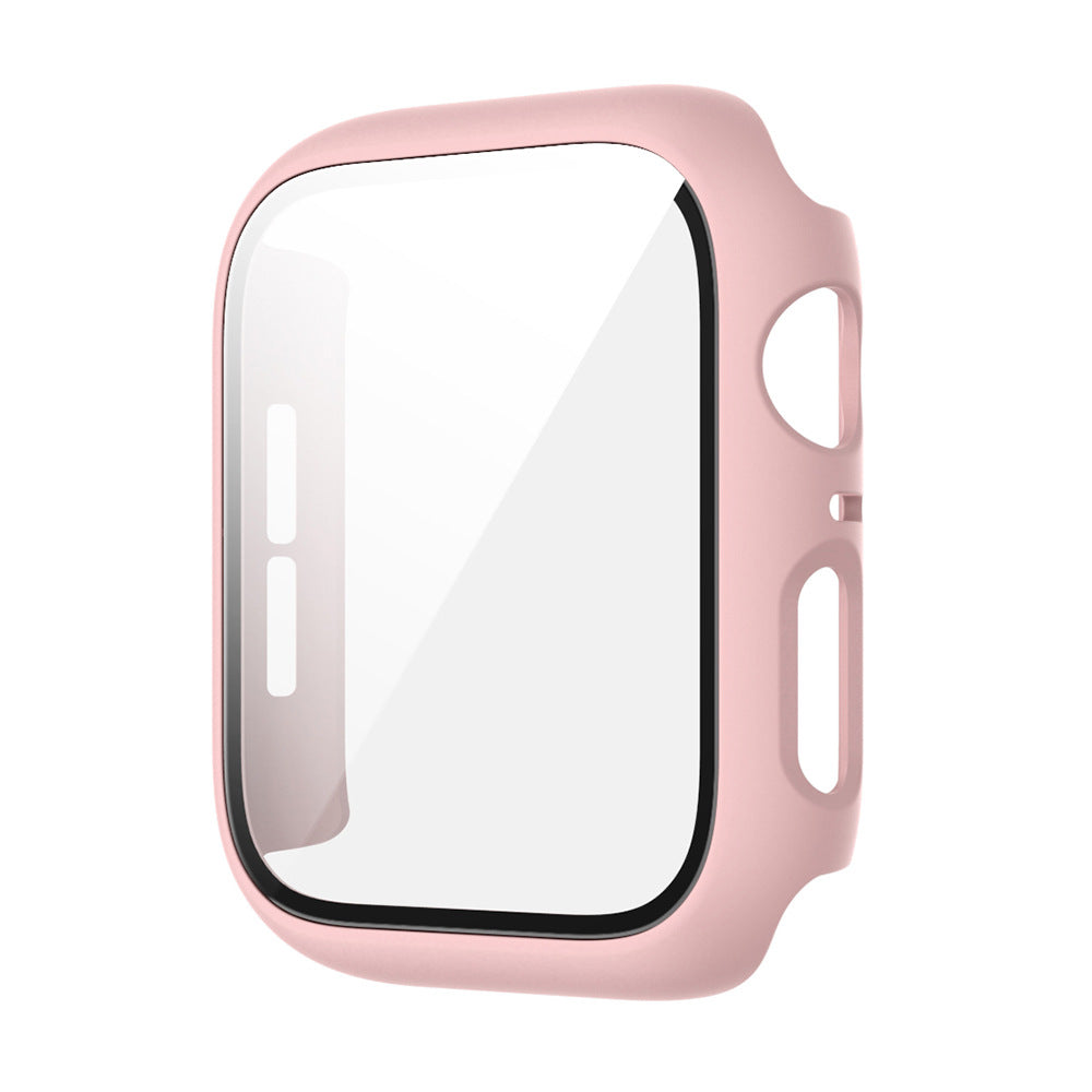 "Premium Schutzfolie Gehäuse für iWatch 4 5 6 SE - Harte PC+Glas Material, Umweltfreundlich, Verschiedene Farben und Größen"
