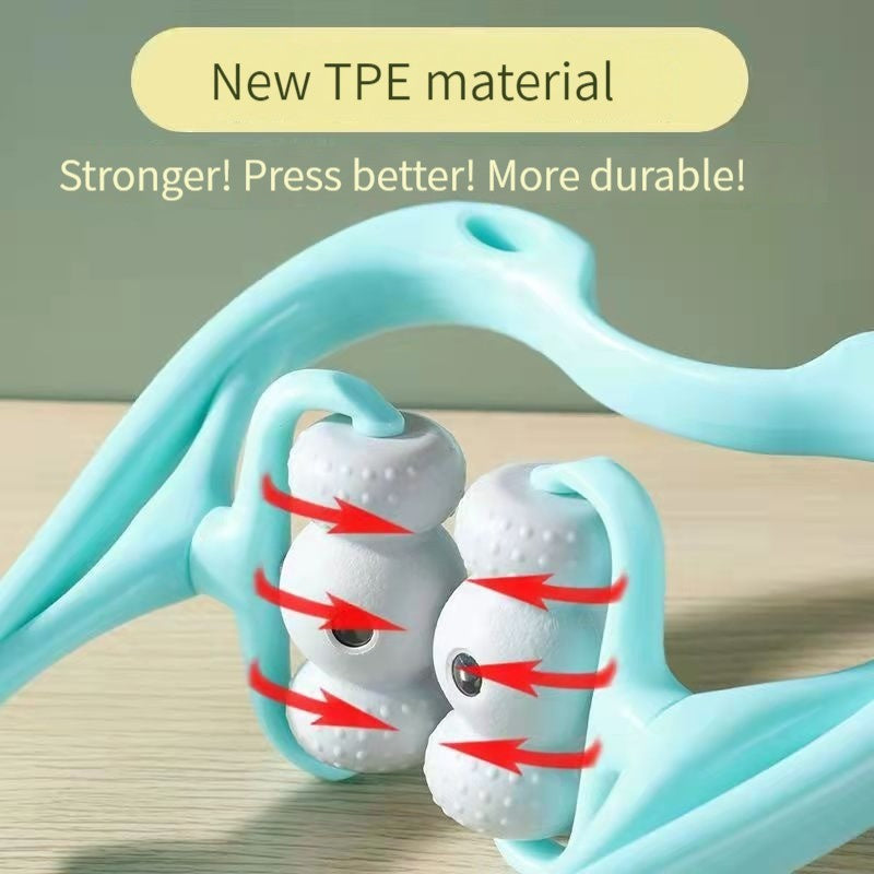 Nackenmassagegerät zur Schmerzlinderung Deep Tissue 360-Grad-Nackenroller mit 96 Druckpunkten Neckbud-Massageroller für Nacken, Schultern, Taille, Beine und Füße Handheld-Entspannungsgerät