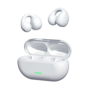 "Premium TWS Bluetooth 5.3 Headset - Komfortables Tragen, Nicht im Ohr, Sportliches Knochenleitung, Wasserdicht & Unterstützt Musik - Schwarz/Weiß"