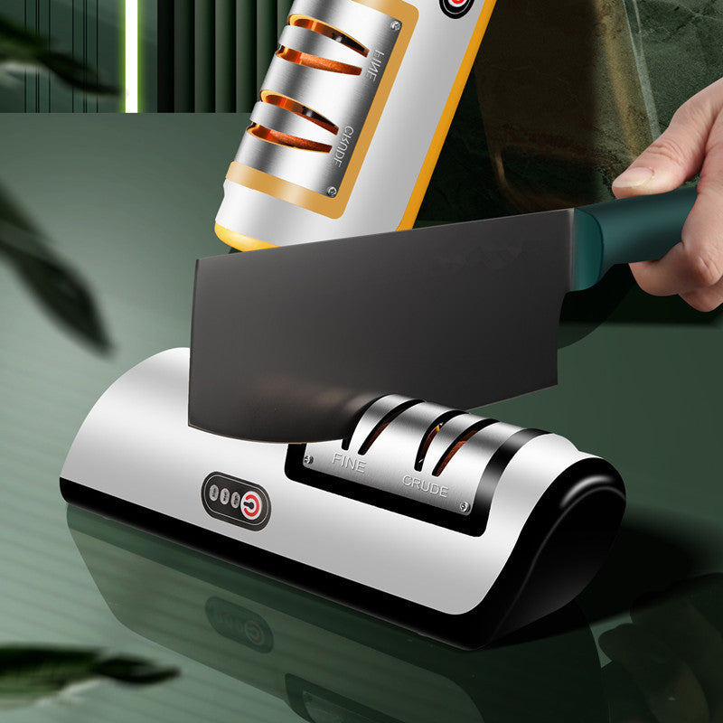 USB Wiederaufladbarer Elektrischer Messerschärfer – Automatisch & Einstellbar