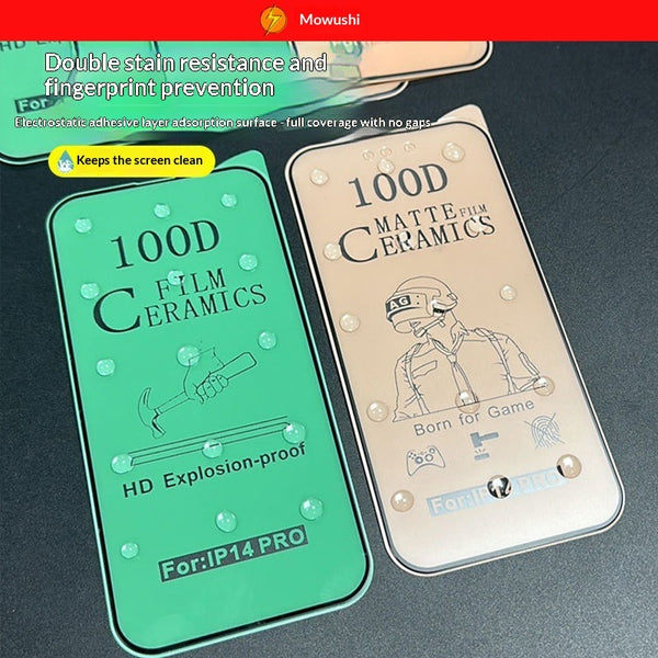 "Vollflächige Weiche Schutzfolie für iPhone Modelle mit Diamant-Keramik-Beschichtung - HD, Matt, Staubdicht, Selbstheilend"