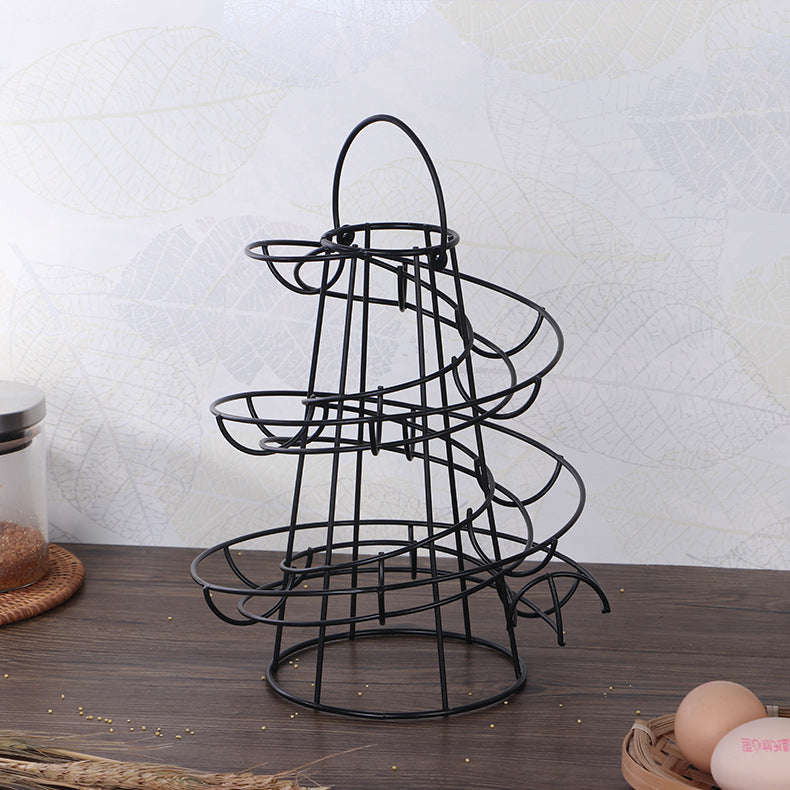 Innovativer Spiraleierhalter aus Eisen