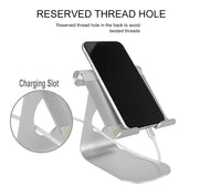 "Universeller Tablet-Ständer Halterung, Einstellbar & Robust, Kompatibel mit Apple iPad und Smartphone, 4-13 Zoll, Rutschfest & Kratzfest, Aluminium - Perfekt für Büro und Zuhause"