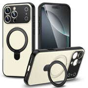 "Großbild-Magnetisches Handyhülle mit Hautähnlicher Oberfläche, Ständer und Stoßfestem Design - Kompatibel mit iPhone"