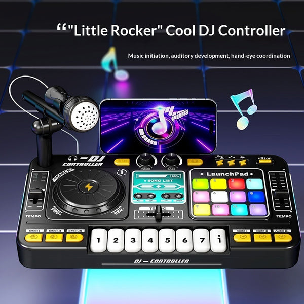"Multifunktionale DJ-Musiklicht-Tastatur: Interaktives Spielzeug für sensorische Entwicklung, Hände-Auge-Koordination und Interessenpflege"