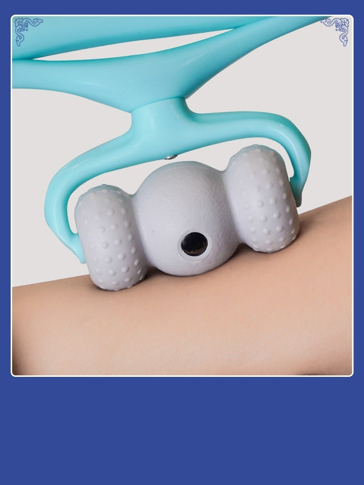 Nackenmassagegerät zur Schmerzlinderung Deep Tissue 360-Grad-Nackenroller mit 96 Druckpunkten Neckbud-Massageroller für Nacken, Schultern, Taille, Beine und Füße Handheld-Entspannungsgerät