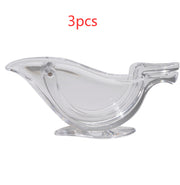 "Ergonomisches Acryl Zitronenpresse - Elegantes Vogel Design, Umweltfreundlich und Einfach zu Reinigen Küchenhelfer"