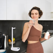"Intelligenter Tragbarer Wasserspender mit Aufladbarem Akku, Ausziehbarem Rohr und Mengenregulierung"