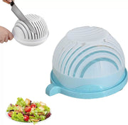 "Revolutionärer Salatschneider & Abtropfsieb: Schnell, Sicher & BPA-Frei für Perfekte Salate"